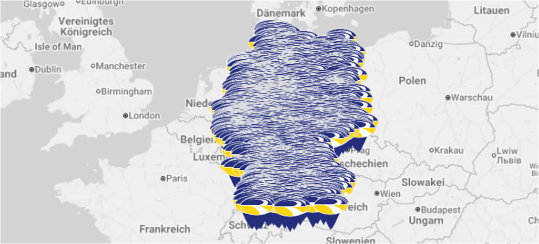 Deutschlandkarte Akzeptanzstellen